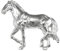 Brosche Pferd Sterling-Silber 925