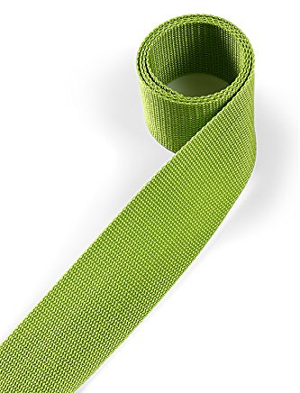 1buy3 Gurtband aus Polypropylen 50mm breit, 12 Meter lang, Farbe:18 - Gelbgrün | Grundpreis pro Meter = € 0,87