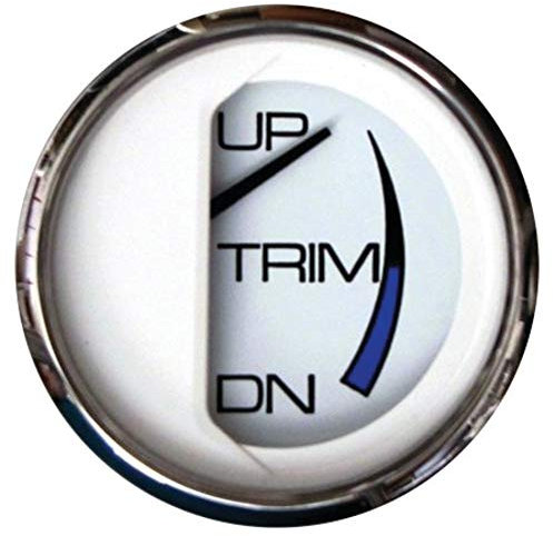 Faria Beede 13809 Chesapeake Stainless Steel Trim Gauge (Johnson/Evinrude/Suzuki Outboard) - 2', White