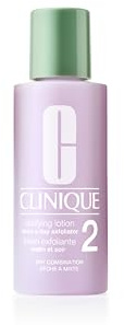 Clinique Clarifying Lotion 2 | Peeling-Lotion | Für trockene Mischhaut | Sanftes tägliches Peeling | 60 ml