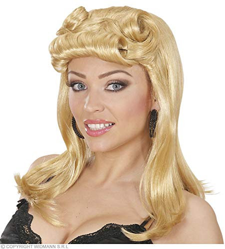 WIDMANN Damen Perücke Pin Up Girl - blonde Perücke für Haaraccessoire