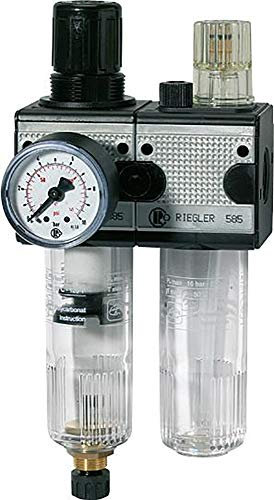 RIEGLER 100568-CL 33 K-HA Wartungseinheit 2-tlg. »multifix«, mit PC-Behälter, BG 3, G 1/2, 1Stk