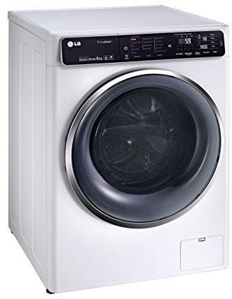 LG Electronics F 14U1 tbs2h Machine à laver FL/A + + +/117 kWh/an/1400 tr/min, 8 kg/8900 L/AN/LED écran tactile avec affichage temps restant et Départ différé/Blanc
