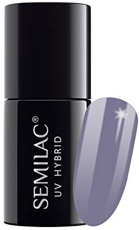 SEMILAC Gel Nail Polish, Long Lasting, Perfect for Home and Professional Manicure and Pedicure, 104 Violet Grey Gel Nail Polish, 7 ml