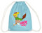 Spreadshirt Bibi Blocksberg Fliegt Davon Turnbeutel, One size, Aqua