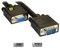 PCArena Premium 1m Black SVGA VGA Extension Cable for Monitor / Projectors / LCD Female to Male HD15 Pin Lead - 1 meter Plug to Socket