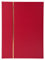 Exacompta 26165E Premium Briefmarken-Sammel-Album Classic mit 64 schwarzen Seiten Einsteckbuch aus Halbleder für Ihr Hobby Briefmarkenalbum rot