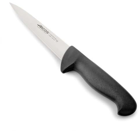 Arcos Serie 2900 - Cuchillo Carnicero - Hoja de Acero Inoxidable NITRUM de 150 mm - Mango inyectado en Polipropileno Color negro