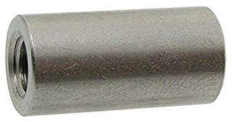 NORDEC 10 Stk. Rund-Muffen A2 M8x50 d=11 Edelstahl Sechskant Muffe