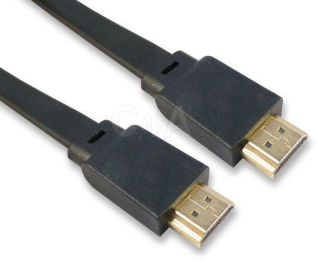 Cables 4 ALL Flat 10m High Speed HDMI Cable / 4k Resolution/Gold Plated / 10 Metre
