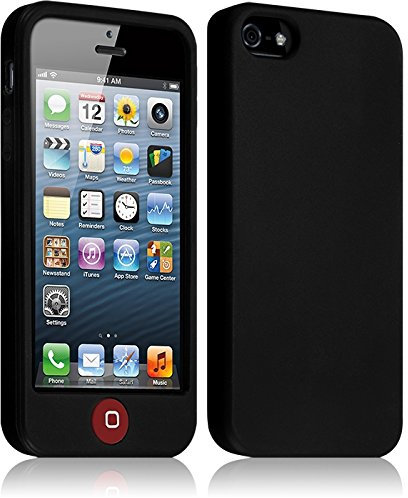 Seluxion – Cover in Silicone per Apple Iphone 5/5S colore nero