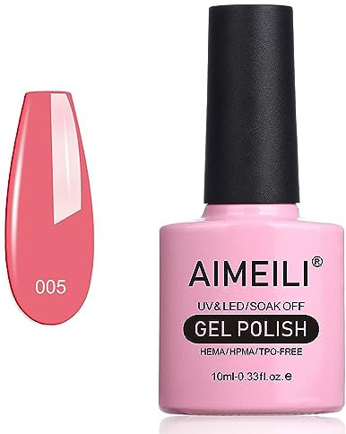 AIMEILI UV LED Gellack Gel Nagellack Nude Gel Polish - Rose Bud (005) 10ml