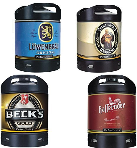 4x Perfect Draft Verschiedene Sorten 6 Liter Alkoholgehalt siehe Beschreibung inc. 20.00€ MEHRWEG Pfand