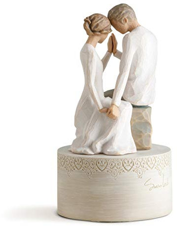 Willow Tree 27465 rund um Uns musikalisch, Kunststoff, Beige, 19,5 x 10 x 19,5 cm