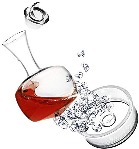 Italesse Decanter+Base Cristal+Stopper+Suporte