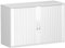 Gera Möbel Schranksystem Flex Anstell-Querrollladenschrank, Holzdekor, Silber/lichtgrau, 120 x 42.5 x 72 cm