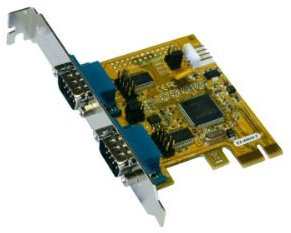Exsys® 2S PCIe Serielle RS-232 Karte (MosChip Chip-Set)
