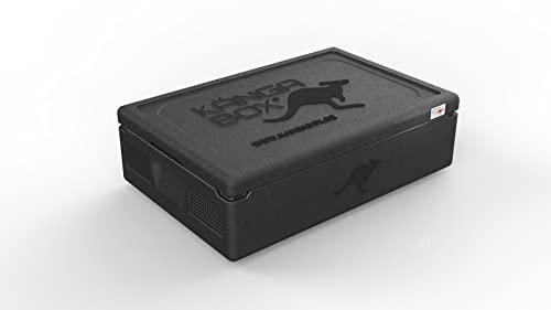KÄNGABOX® Expert GN 1/1 – Thermobox für Gastronomie & Catering 21 Liter – Perfekt für GN-Behälter 53 x 32,5 cm – Ultraleicht, stapelbar, stoßfest – Spülmaschinenfest & HACCP-konform – schwarz