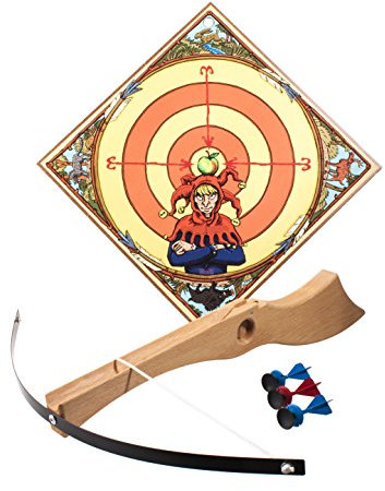 Spielzeugmanufaktur VAH 734 - stabiles Kinder Armbrust-Set Wilhelm Tell aus Echtholz