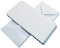 Craft UK 834 5 x 5 Zoll Scalloped Card und Envelope Packung mit 50 - Weiß