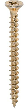 TIMCO Solo Chipboard & Woodscrews - Gold - 4.5 x 50 - Box of 200