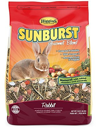 Higgins Sunburst Gourmet Food Mix for Rabbits Net WT 3LB (1.31KG)