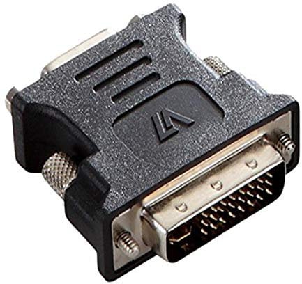 V7 DVI-I Dual Link to VGA Male to Female Adapter - Black