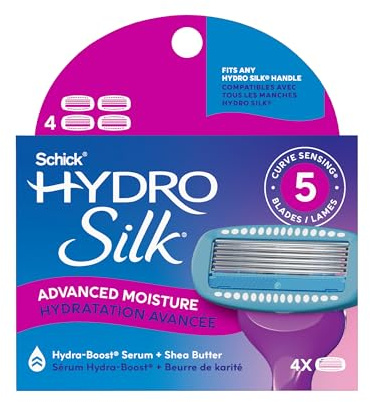 Schick Hydro Silk for Women Refill Blades, 4 Count
