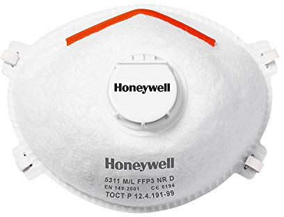Honeywell 1015635 Medium/Large FFP3 with Valve and Facial Seal 5311 (Pack of 10)