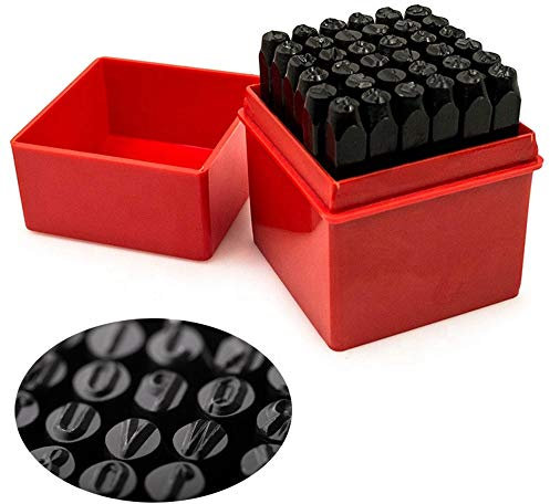 36 PIECE LETTER AND NUMBER PUNCH SET 4MM FIGURES