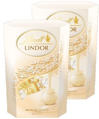 Lindt Lindor White Chocolate Truffle Cornet Box (2 x 200g)
