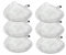 First4spares Washable Microfibre Cloth Cleaning Pads for Vax S87-T2 Red Steam Mop (Pack of 6)