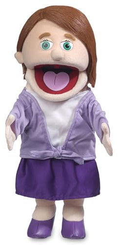 Sarah, Peach Mum/Teacher, Hand Puppet, 40cm