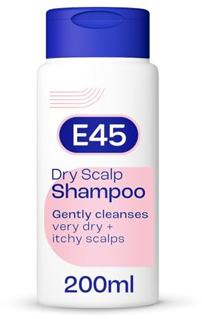E45 Dry Scalp Shampoo for Very Dry, Itchy and Flaky Scalp - Anti Dandruff Shampoo with hydrating Vitamin B5 – Free from fragrance, soap and perfume 200ml