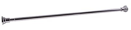 Design House Tension Shower Rod, 42-73, Polished Chrome