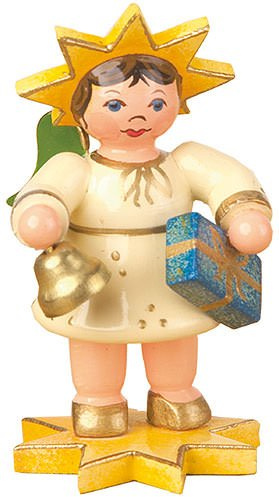 Hubrig-Volkskunst Engelwolken Sternkind Glockenklang* Höhe 5 cm