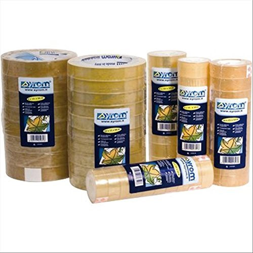 Nastro adesivo confezione da 10 rotoli 15mm x 33m Trasparente