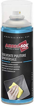 Ambro-Sol P300 Solvente Pulitore Universale, Pulisce e Sgrassa con una Semplice Soffiata, Ha un Buon Profumo, Non Lascia Residui, Bomboletta Spray in Banda Stagnata Riciclabile 400 ml