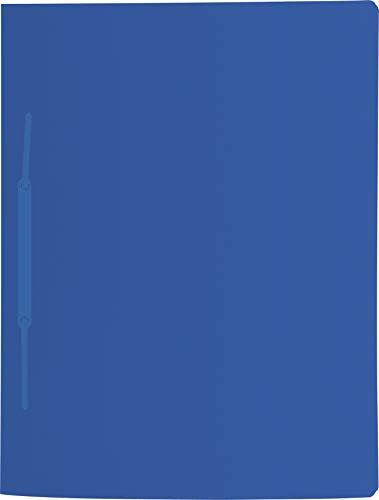 Baier & Schneider Brunnen 102015630, Schnellhefter für A4, transluzente PP-Folie, Fact!Pp, 10 Stück blau