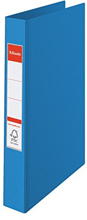 Esselte 4-Ringbuch, PP, bis zu 190 Blatt, Vivida-Serie, Rücken 42 mm, 14452 - A4, blau