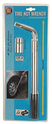 Tools 4129 Key to Wheel Nuts Telescopic with 1 Socket 17/19 mm