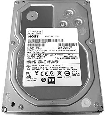HGST Ultrastar 7K4000 4TB 64MB Cache 7200RPM SATA III (6.0Gb/s) 3.5inch Internal Enterprise Hard Drive -5 Year Warranty