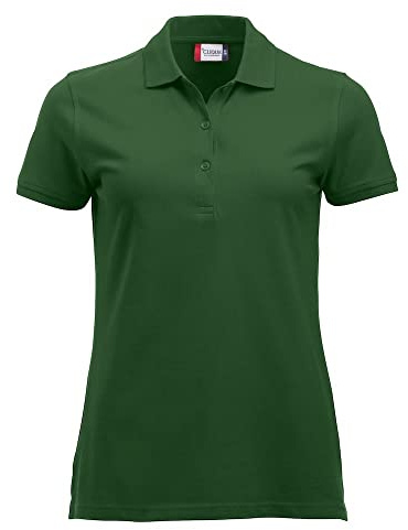 CliQue Damen Regular Fit Poloshirt,Green (Bottle Green), 40 EU (Herstellergröße:Large)