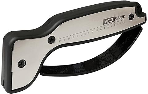 ACCUSHARP Outil Professionnel de Couteau et Taille-Crayon, Gris