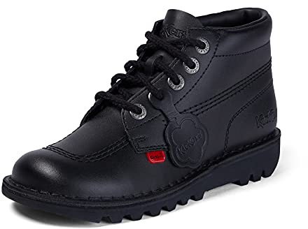 Kickers Unisex Kids Kick Hi Classic Ankle Boots | Extra Comfortable | Added Durability | Premium Quality, Black, 4 UK Child