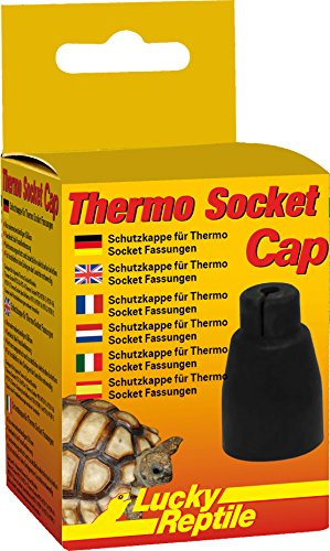 Lucky Reptile Thermo Socket Cap, Farbe:Schwarz