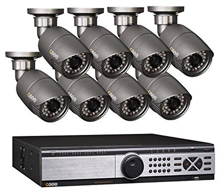 Q-See QT7116-880-2 16 Kanal SDI DVR Recorder mit 8 SDI Kameras 1080p Auflösung Echtzeitbilder 2 TB Festplatte