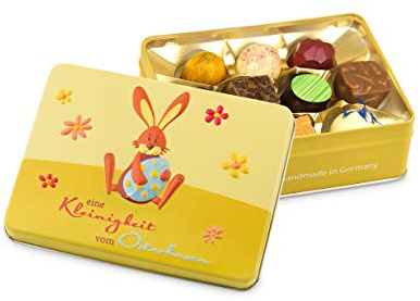 Präsentdose Eine Kleinigkeit vom Osterhasen 125g, Manufakturqualität!, handgefertigt von den Konditoren der Confiserie Rabbel...für ein Lächeln mehr am Tag