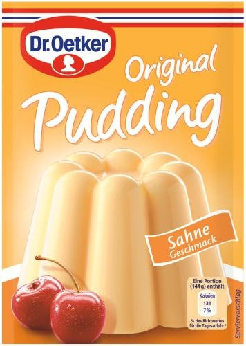 Dr. Oetker Original Pudding Sahne-Geschmack, 9er Pack