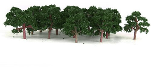 Lot 25 Modèle Arbre Train Ho életronique Mini Paysage Jouef 1:300 Vert foncé
